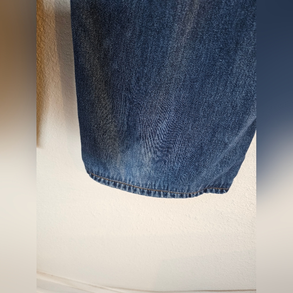 Rag & Bone Logan Mid-Rise Wide Leg Jeans Size 31 Tag, 34 Measurments - Picture 4 of 12